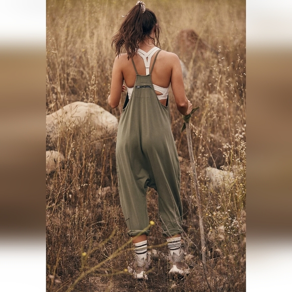 Free People Movement Women's L Hot Shot Onsie With drop crotch, Sea Grass - Picture 2 of 11